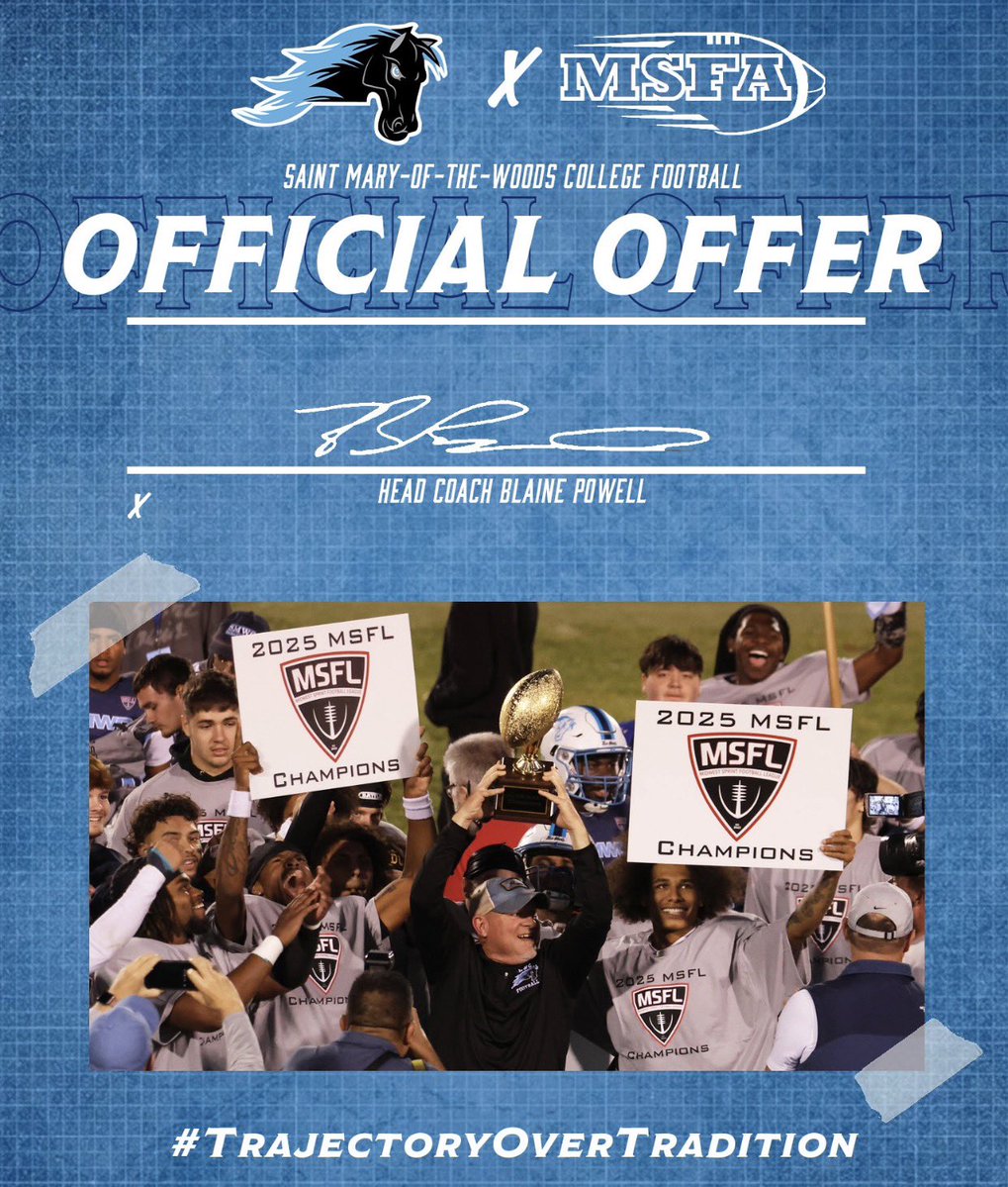 Stevanpantelic8's tweet photo. After a great conversation with @CoachRegionOL I am blessed to receive an offer to Saint Mary of the Woods College!

@CPdogsfootball @Coach_Torres15 @WERCP @IndianaPreps @PrepRedzoneIN @FFBallAllDay @Bryan_Ault @NexGenbyApex https://t.co/7kbmhotIJg