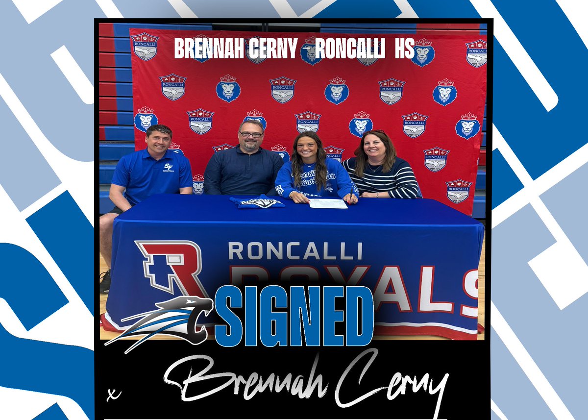 LadyCougBBall's tweet photo. ✍️🏀 Welcome to Saint Francis!

Brennah Cerny (Roncalli HS) joins the Cougar Family today!

#RollCougs | #TCC https://t.co/fp2t81e7OR