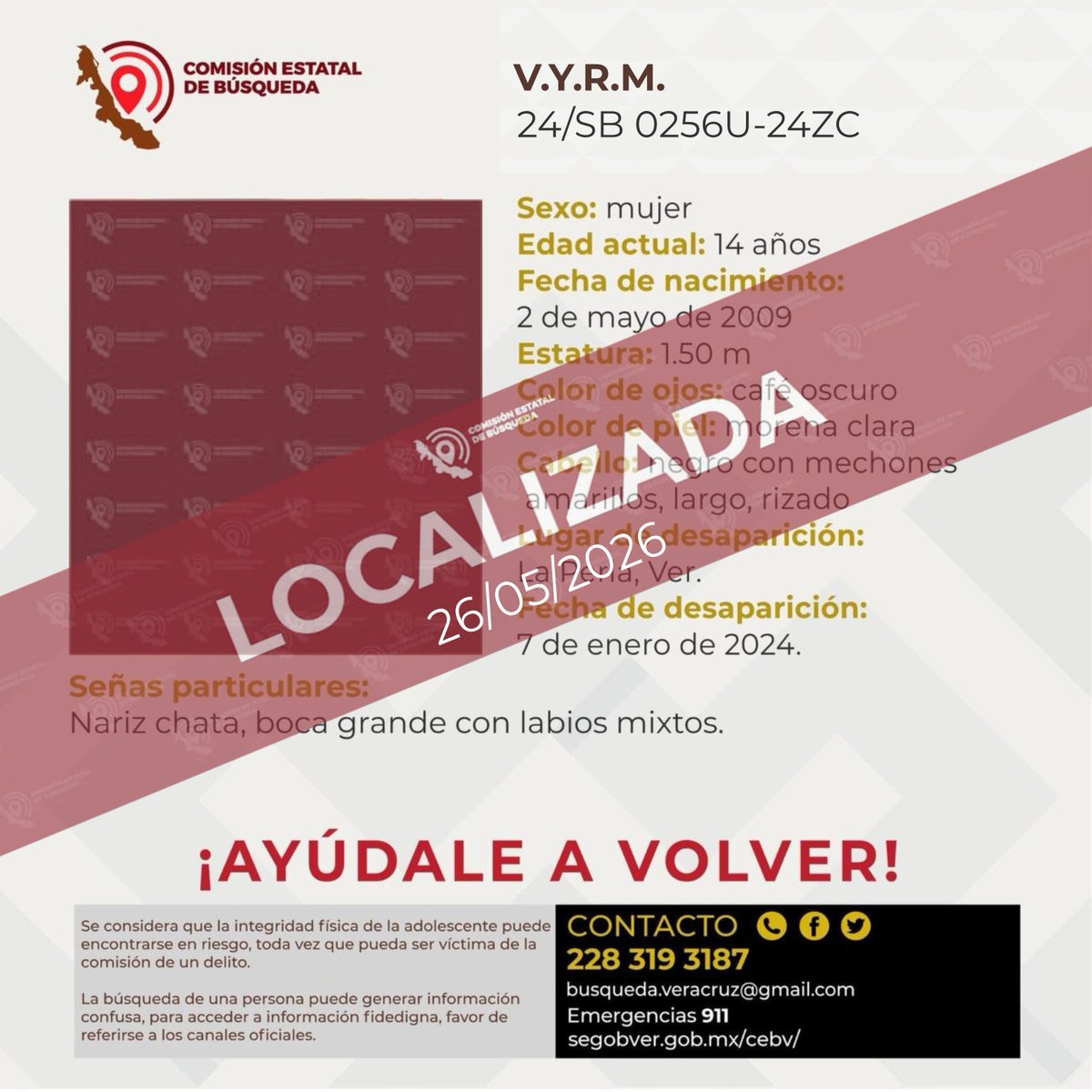 Comisión Estatal de Búsqueda Veracruz tweet media