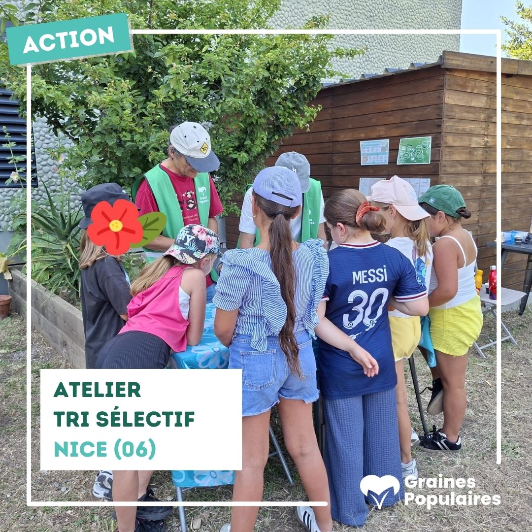 GrainesPop's tweet photo. Atelier tri sélectif avec Graines Populaires  Nice et une classe de CE2 au jardin partagé du Potager de la Fantaisie à l’AnimaNice de St Isidore.

Un moment d’échange avec les enfants très fructueux 🌻

#atelier #tri #ecologie #benevolat #nice https://t.co/jKAT8X3J69