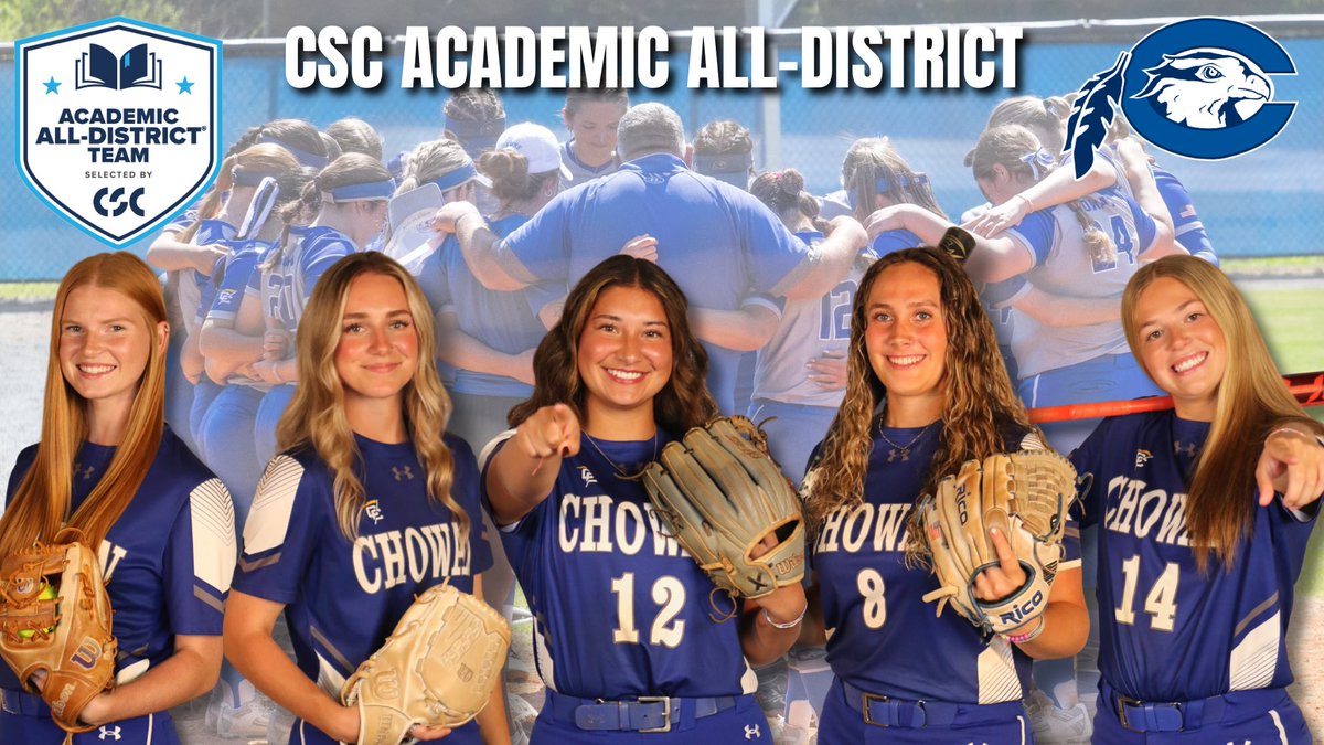 cuhawks's tweet photo. Congratulations to Ava Mizell, Calliope James, Hope Soria, Lenita Bryson, and Kaitlyn Springle for being named College Sports Communicators Academic All-District honorees, joining 44 other standouts from Conference Carolinas🥎📚 https://t.co/BCgjToMZbm