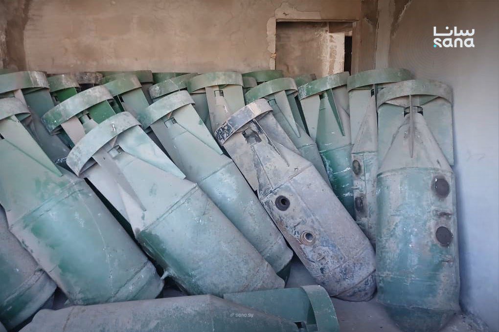 ahmed_fallaha's tweet photo. Syria's Mission to the Organisation for the Prohibition of Chemical Weapons to SANA: Syrian teams specialised in dealing with hazardous materials found air and ground-to-ground munitions similar to those used in previous attacks carried out by the defunct regime in 2013 and 2017. https://t.co/hePhb5Bhpf