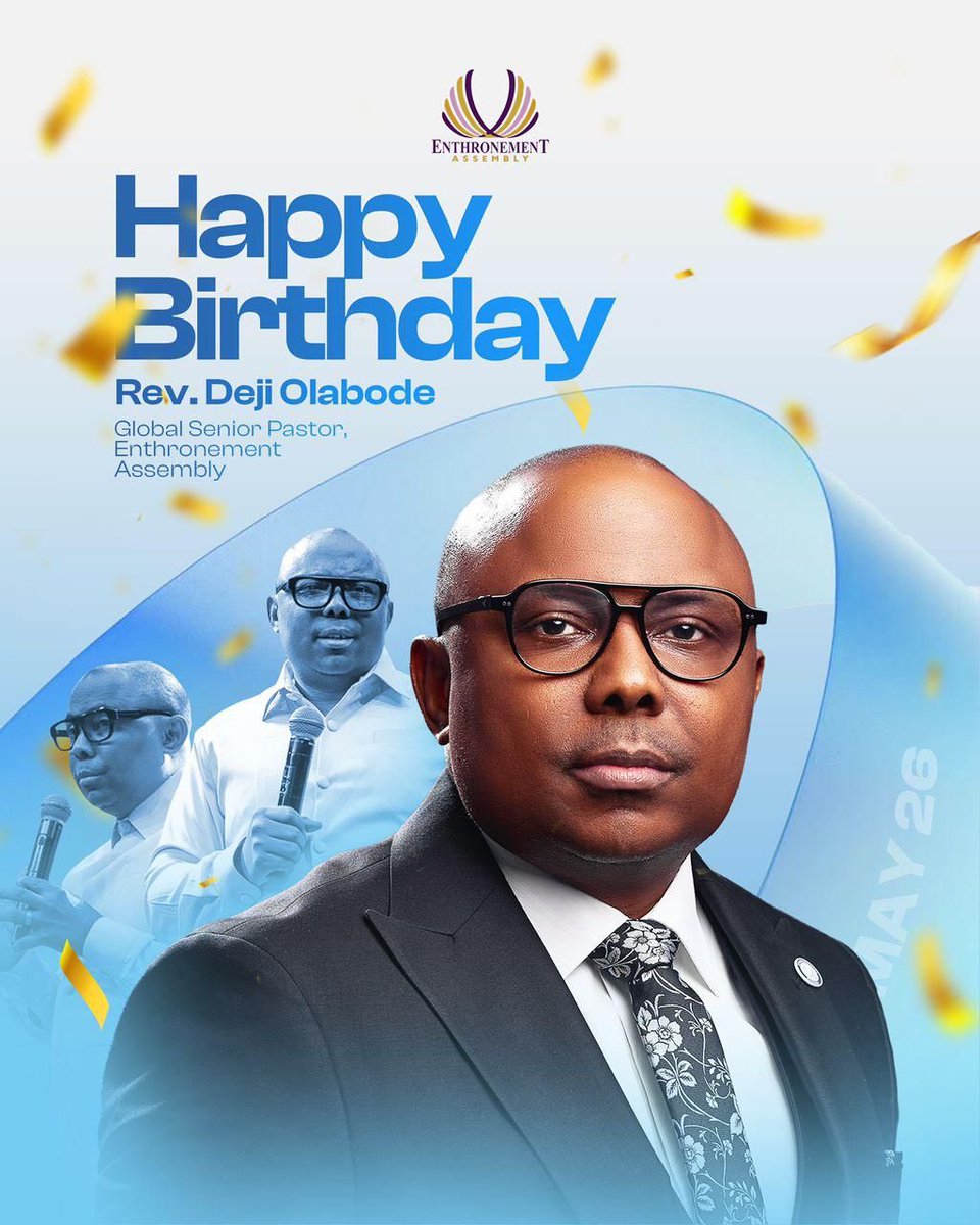 tkingdommandate's tweet photo. Today, we celebrate a rare gift to us at The Enthronement Nation - a Pastor, Mentor, a Shepherd, an Intercessor &amp; Father in FAITH.

Your life is a reflection of God’s goodness and your impact speaks beyond words.

Thank you for all you do, Sir!

Happy Birthday @revdejiOlabode 🎂 https://t.co/o9SN1D0uc9