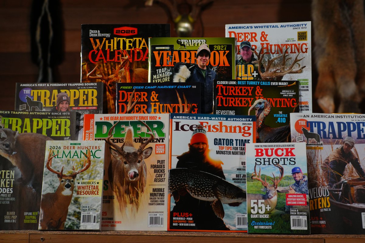 Turkey_Hunting's tweet photo. Want more turkey, deer, trapping and ice fishing tips, for less? Now you can take 20% off our magazines, books and more by signing up for our newsletter. Sign up here and you'll receive an email with your coupon code: https://t.co/AgCkvsmwEp
*One-time use. Exclusions apply. https://t.co/HJ6rPy4lOq