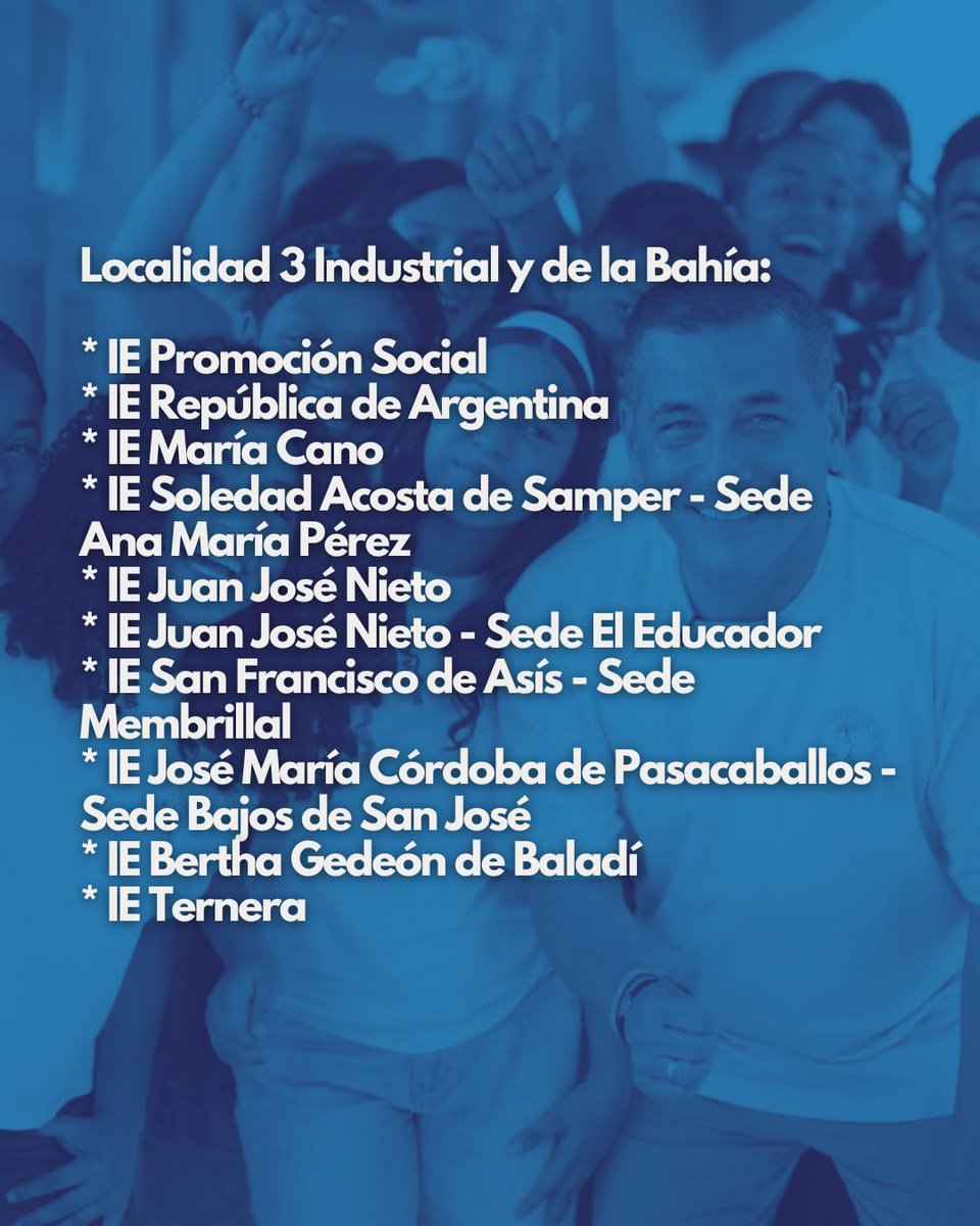 dumek_turbay's tweet photo. 𝗔𝗧𝗘𝗡𝗧𝗢𝗦: Estos son los 31 colegios públicos en ruinas que rehabilitaremos en 2026 en Cartagena y que beneficiará a más de 20 mil estudiantes 🚧 📚

Estre esos 31 están los emblemáticos Bertha Gedeón de Baladí, Liceo de Bolívar, Promoción Social, Ana María Vélez y Clemente Manuel Zabala. 

El 𝗣𝗹𝗮𝗻 𝗠𝗮𝗲𝘀𝘁𝗿𝗼 𝗱𝗲 𝗥𝗲𝗵𝗮𝗯𝗶𝗹𝗶𝘁𝗮𝗰𝗶ó𝗻 𝗲𝗻 𝗜𝗻𝗳𝗿𝗮𝗲𝘀𝘁𝗿𝘂𝗰𝘁𝘂𝗿𝗮 𝗘𝗱𝘂𝗰𝗮𝘁𝗶𝘃𝗮 avanza desde 2024 a través de una inversión HISTÓRICA que alcanza el medio billón de pesos, incluyendo, en estos 2 años y 5 meses, la recuperación de medio centenar de instituciones educativas que rescatamos, rehabilitados y entregamos, y la ejecución de siete (7) megacolegios nuevos incluyendo el recientemente anunciado de #LaBoquilla, y las reconstrucciones del #INEM y #FernándezBaena. 

En 2027, nuestro último año de gobierno, redoblaremos esfuerzos para rescatar e intevenir otros 50 colegios en deterioro que ya están identificados. 

Nuestra idea será no heredarle colegios en ruinas a la próxima administración Distrital. 

Aquí les dejo el listado completo 👇🏾

Con más y mejor EDUCACIÓN, en #Cartagena ¡AVANZAMOS!