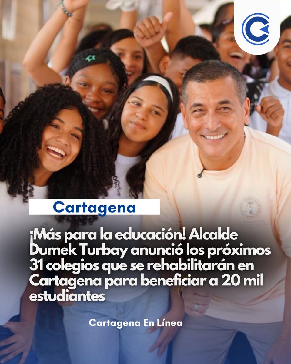 dumek_turbay's tweet photo. 𝗔𝗧𝗘𝗡𝗧𝗢𝗦: Estos son los 31 colegios públicos en ruinas que rehabilitaremos en 2026 en Cartagena y que beneficiará a más de 20 mil estudiantes 🚧 📚

Estre esos 31 están los emblemáticos Bertha Gedeón de Baladí, Liceo de Bolívar, Promoción Social, Ana María Vélez y Clemente Manuel Zabala. 

El 𝗣𝗹𝗮𝗻 𝗠𝗮𝗲𝘀𝘁𝗿𝗼 𝗱𝗲 𝗥𝗲𝗵𝗮𝗯𝗶𝗹𝗶𝘁𝗮𝗰𝗶ó𝗻 𝗲𝗻 𝗜𝗻𝗳𝗿𝗮𝗲𝘀𝘁𝗿𝘂𝗰𝘁𝘂𝗿𝗮 𝗘𝗱𝘂𝗰𝗮𝘁𝗶𝘃𝗮 avanza desde 2024 a través de una inversión HISTÓRICA que alcanza el medio billón de pesos, incluyendo, en estos 2 años y 5 meses, la recuperación de medio centenar de instituciones educativas que rescatamos, rehabilitados y entregamos, y la ejecución de siete (7) megacolegios nuevos incluyendo el recientemente anunciado de #LaBoquilla, y las reconstrucciones del #INEM y #FernándezBaena. 

En 2027, nuestro último año de gobierno, redoblaremos esfuerzos para rescatar e intevenir otros 50 colegios en deterioro que ya están identificados. 

Nuestra idea será no heredarle colegios en ruinas a la próxima administración Distrital. 

Aquí les dejo el listado completo 👇🏾

Con más y mejor EDUCACIÓN, en #Cartagena ¡AVANZAMOS!