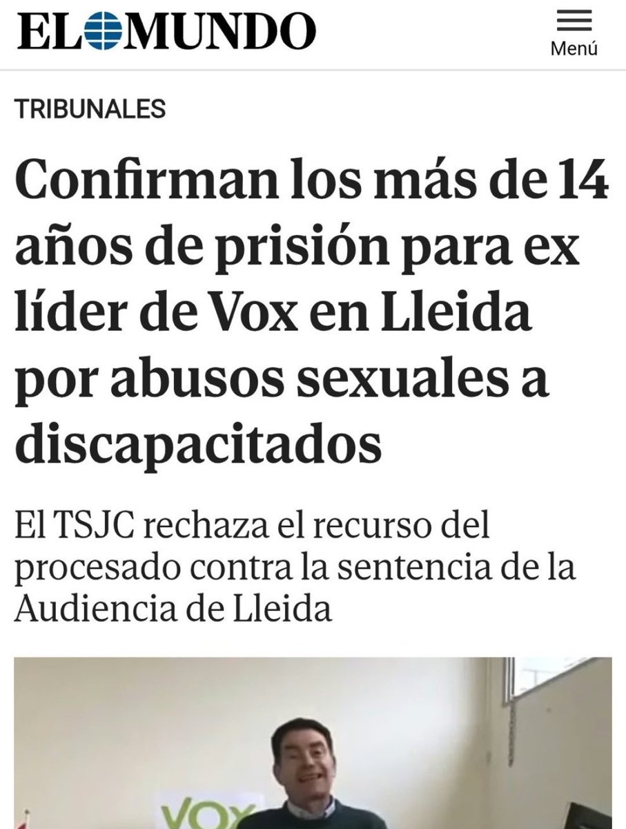 johnsixx256's tweet photo. VOX "EL PARTIDO DE LOS PEDERASTAS". https://t.co/L7zRBp7Yp7