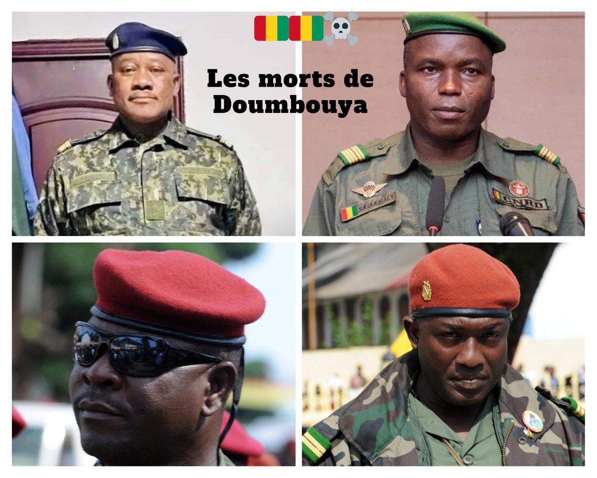 pro_democratiya's tweet photo. @Presidence_gn Il a tué Claude Pivi , Toumba ,celestin bilavogui,Sadiba Coulibaly qui ont été des pères ,et le putschiste "illégitime" de Conakry rend hommage au sien. Le clown  deroule parfaitement son cirque ! https://t.co/o2xnou9fGG