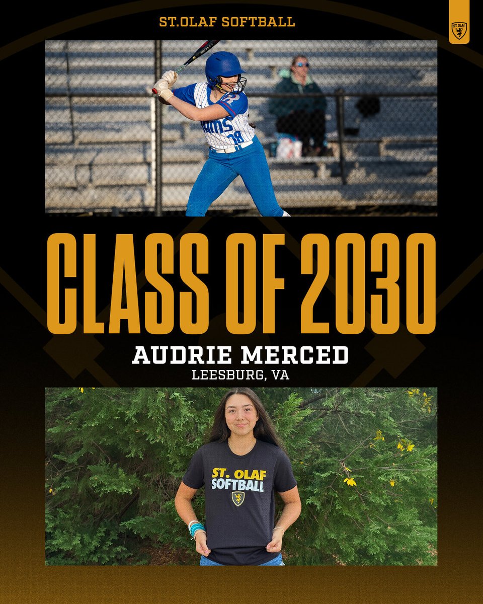 StOlafSoftball's tweet photo. Huge welcome to Audrie Merced! We cannot wait to have you on the Hill! https://t.co/xqUWB4LG2b