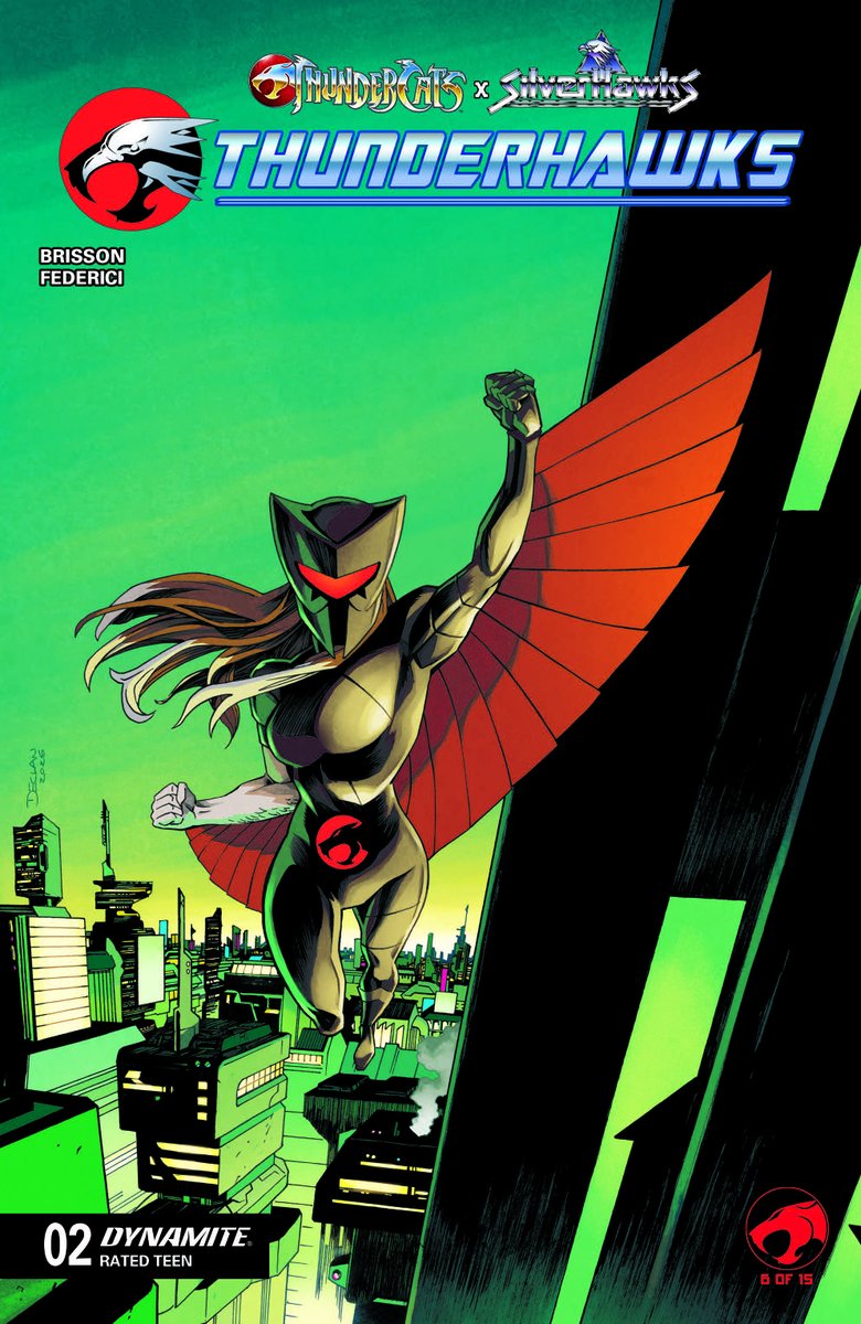 DynamiteComics's tweet photo. In stores this week, Thundercats X Silverhawks: Thunderhawks #2 with a covers by Ivan Tao, Declan Shalvey, Marco Failla, Alessandro Ranaldi and an animation art cover.
#thundercats #silverhawks #edbrisson #vincenzofederici #ivantao #declanshalvey #marcofailla #alessandroranaldi
https://t.co/8X9UtqQWai