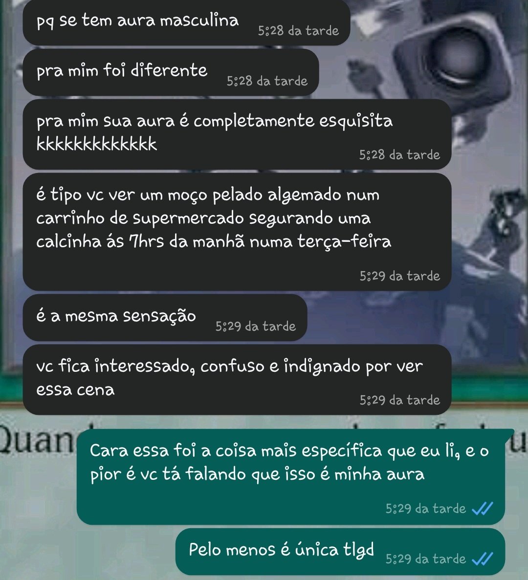 TalDeLyn's tweet photo. Meu melhor amigo me fazendo eu me sentir único e especial

Só não sei se é de um jeito bom https://t.co/dI29YWd3iX