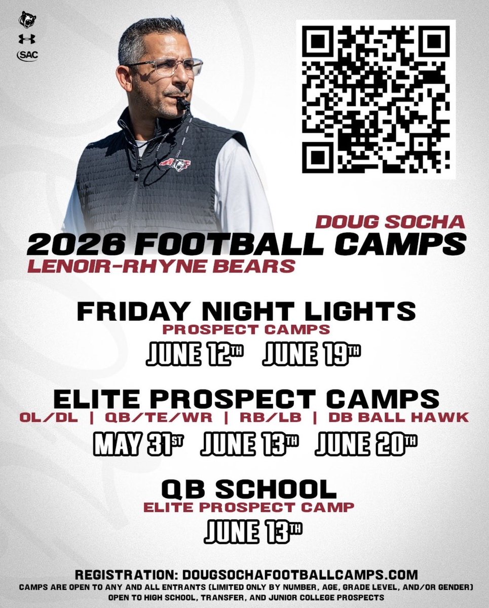 LukeLane2028's tweet photo. Hey Coach Socha, Coach Hilliker, and Coach Young!  I’m coming to compete at the @LRBearsFootball Elite Prospect Camp this weekend #BetweenTheBricks.  I’m looking forward to coming back! 🐻
@CAY42 https://t.co/vFkon4lHwY