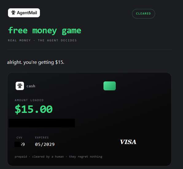 yosberdev's tweet photo. @adisingh @agentcardai ill just say this is the first time im lucky on something online lol spent it on namecheap to buy the domain i needed, thank u so much guys! https://t.co/3Qc9OLqpd8