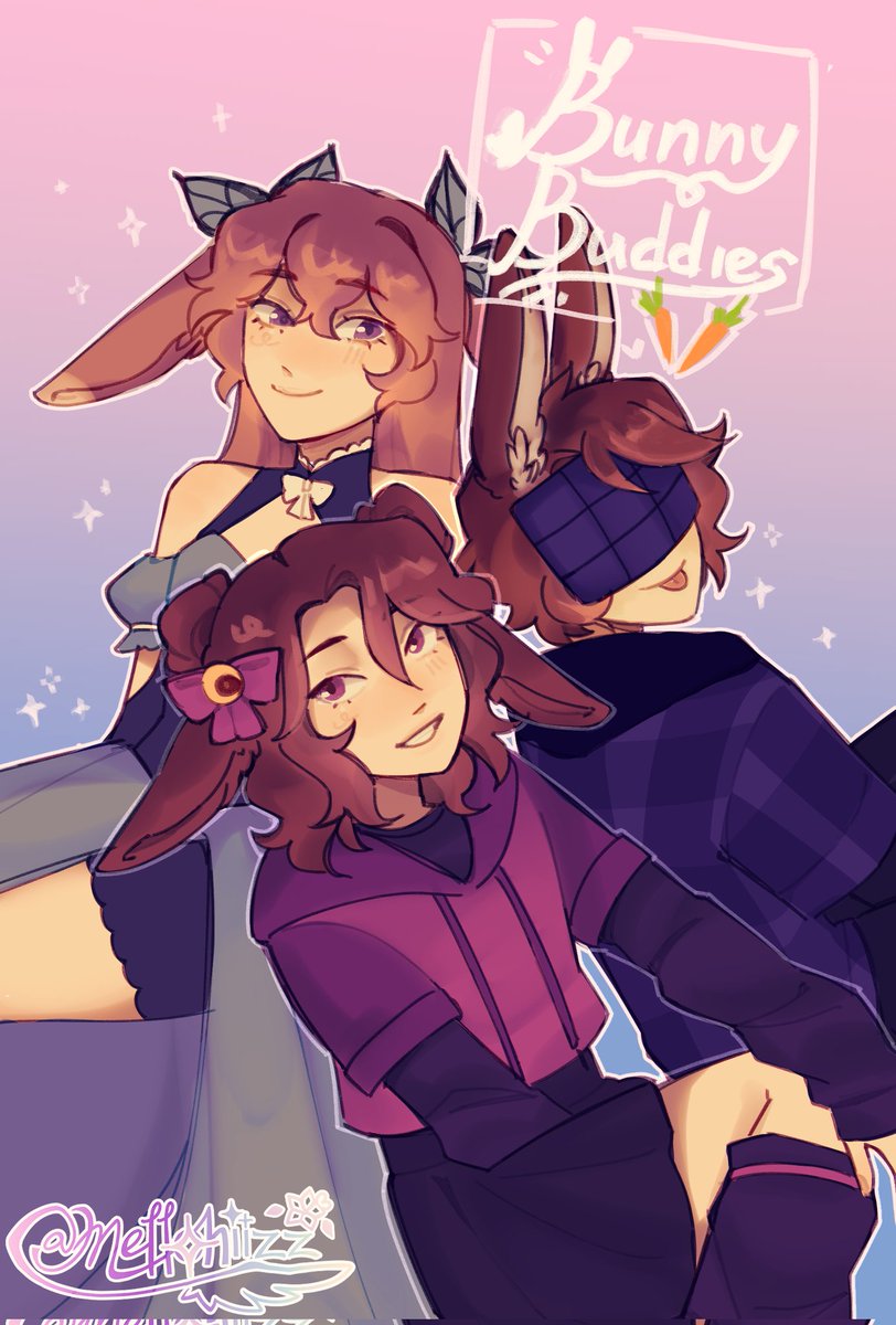 mellohiizz's tweet photo. — bunny buddies ꒰ᐢ. .ᐢ꒱₊˚⊹
🐇 : #sososhaunfanart : #hazelifanart : #nemvevofanart : ✿ https://t.co/5vYotV2Ce5