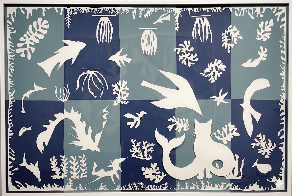 wikicatt's tweet photo. 💙 Matisse motifs 〰️🔹️

le ciel, la mer, les chats, l'été https://t.co/TOvmEolO9l