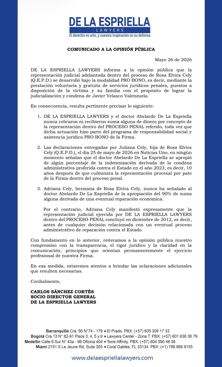 DE LA ESPRIELLA LAWYERS tweet media