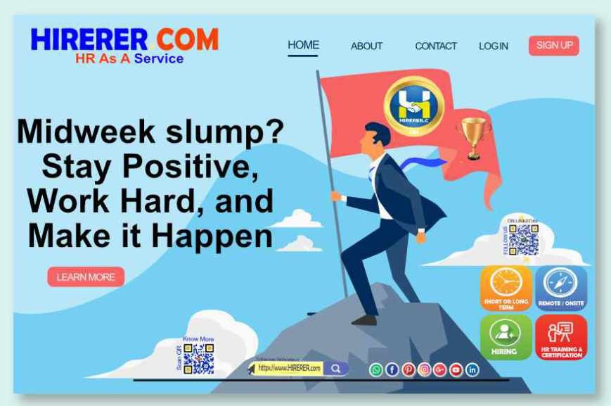 hirererco's tweet photo. Power Up Wednesday: Charge Your Goals
visit https://t.co/WWTZXNGzW6 to know more
#WonderfulWednesday #PowerUpWednesday #WednesdayWisdom #WednesdayHeights #WednesdaySpark #rentahr #outofjob #Hirerer #SmartlyHiring #iHRAssist #SmartlyHR https://t.co/fl27xETlxO