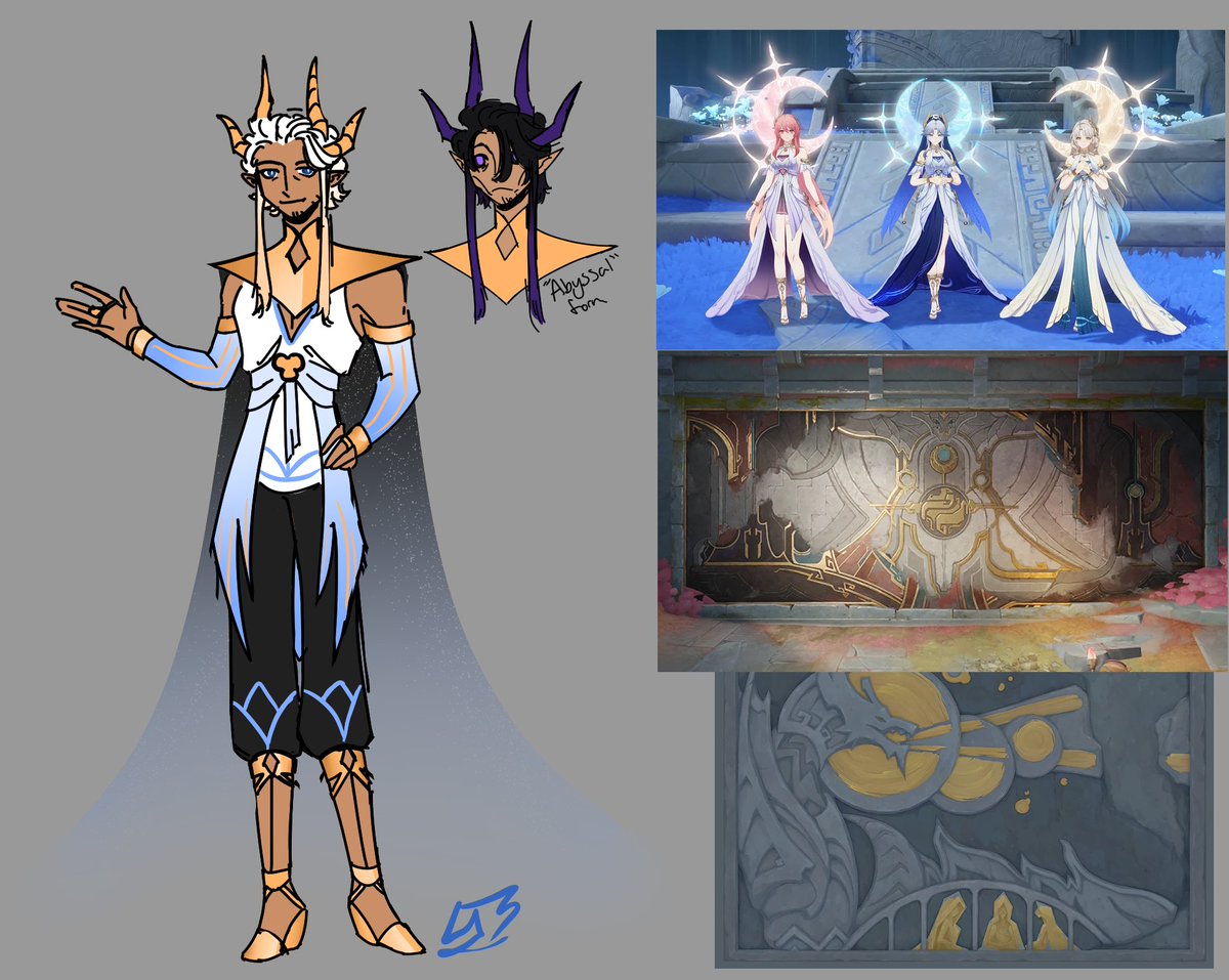 lyisonko's tweet photo. made a Nibelung design as well #GenshinImpact https://t.co/l3ytC1rS1r