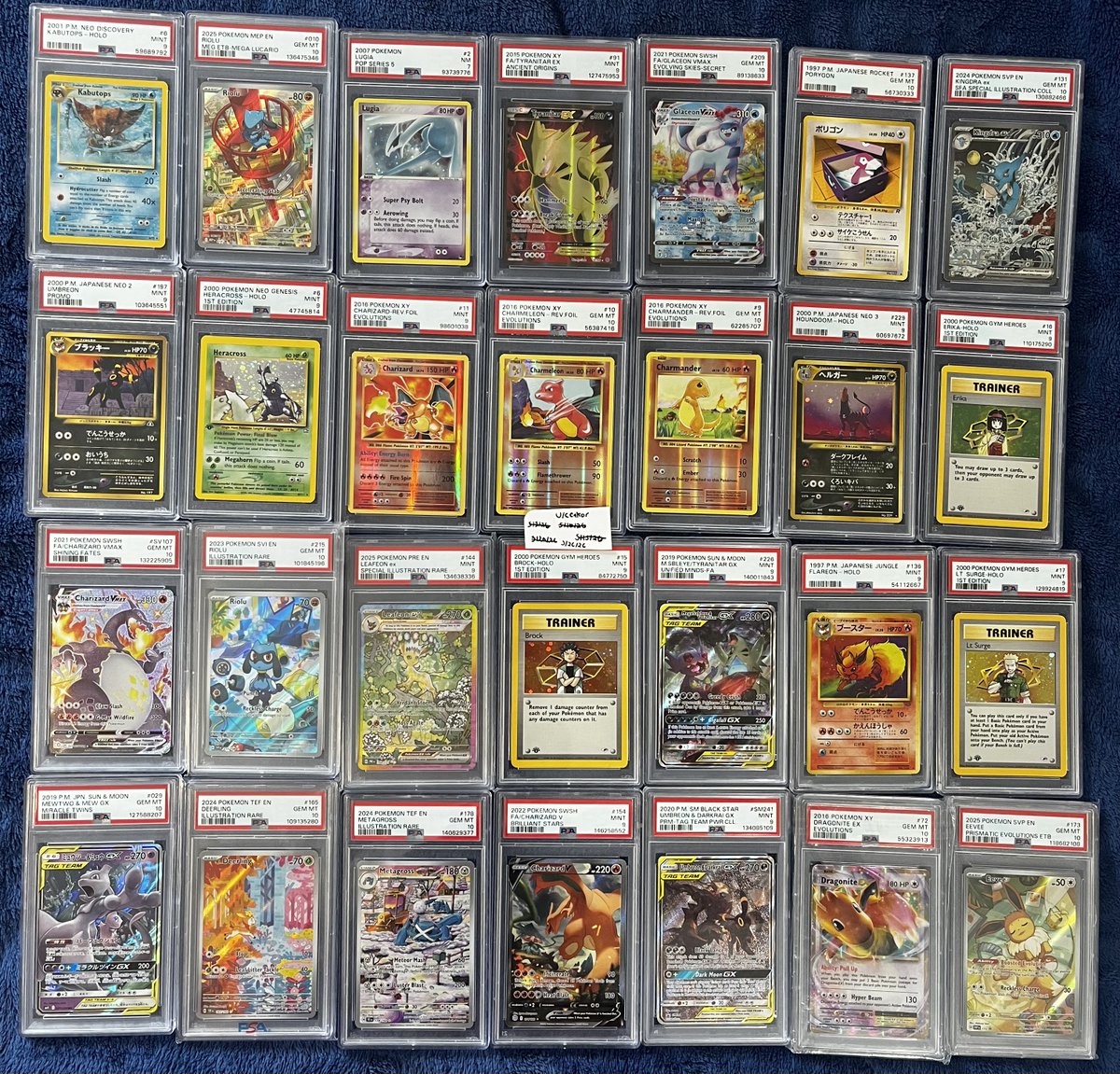 ThePokeMD's tweet photo. 🚨HUGE VINTAGE SLAB RESTOCK 🚨

All prices shipped + insured; Guards included at sticker 
PRICES- https://t.co/peus8NXRhR 

FS/FT OBO https://t.co/RF0qOkt5Ql
