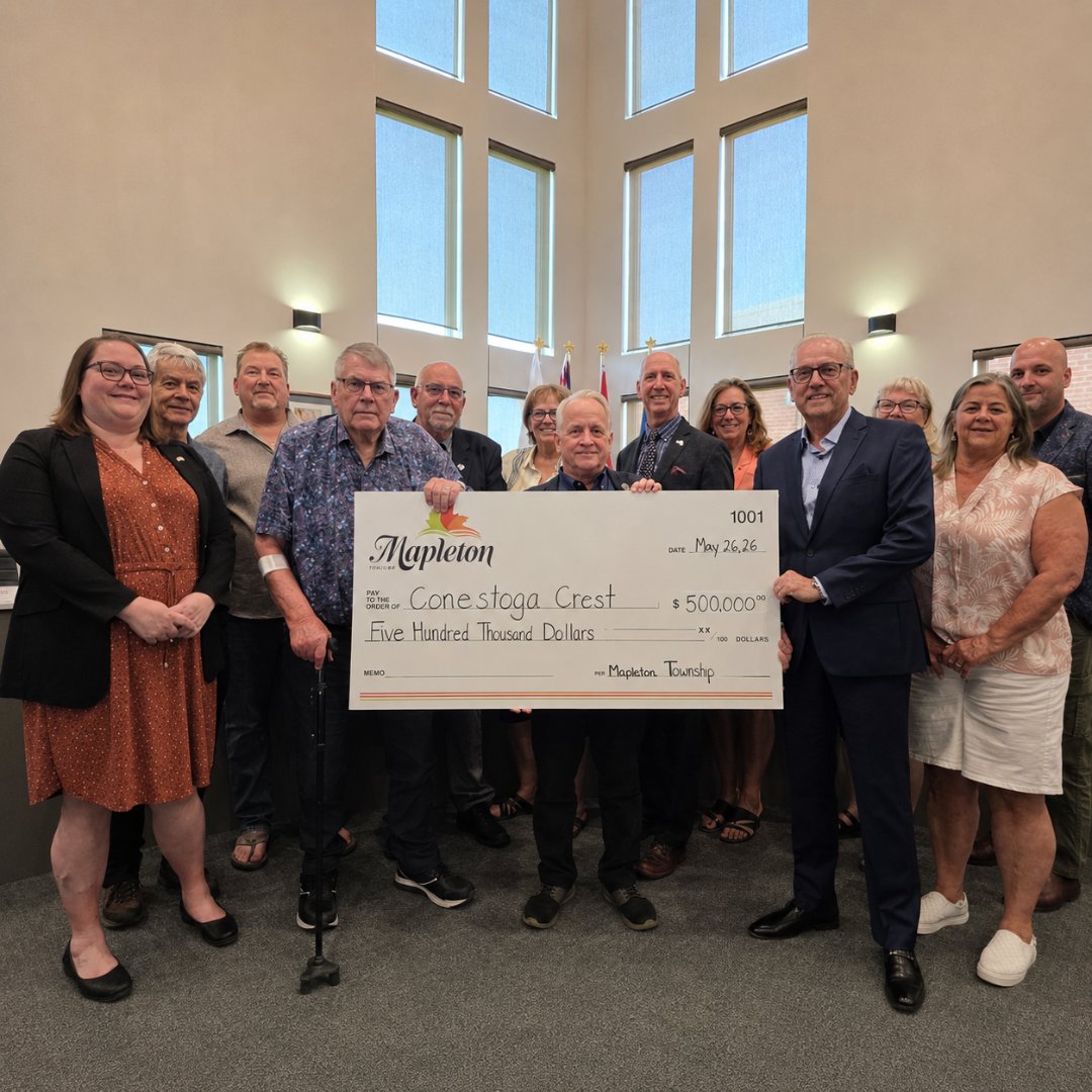 MapletonTwp's tweet photo. 🏡 Exciting news for seniors housing in Mapleton!

The Township of Mapleton has approved $500,000 in funding to support a new seniors living development at Conestoga Crest in Drayton.

📄 The full press release is available on our website. https://t.co/hjMLCdgz4J