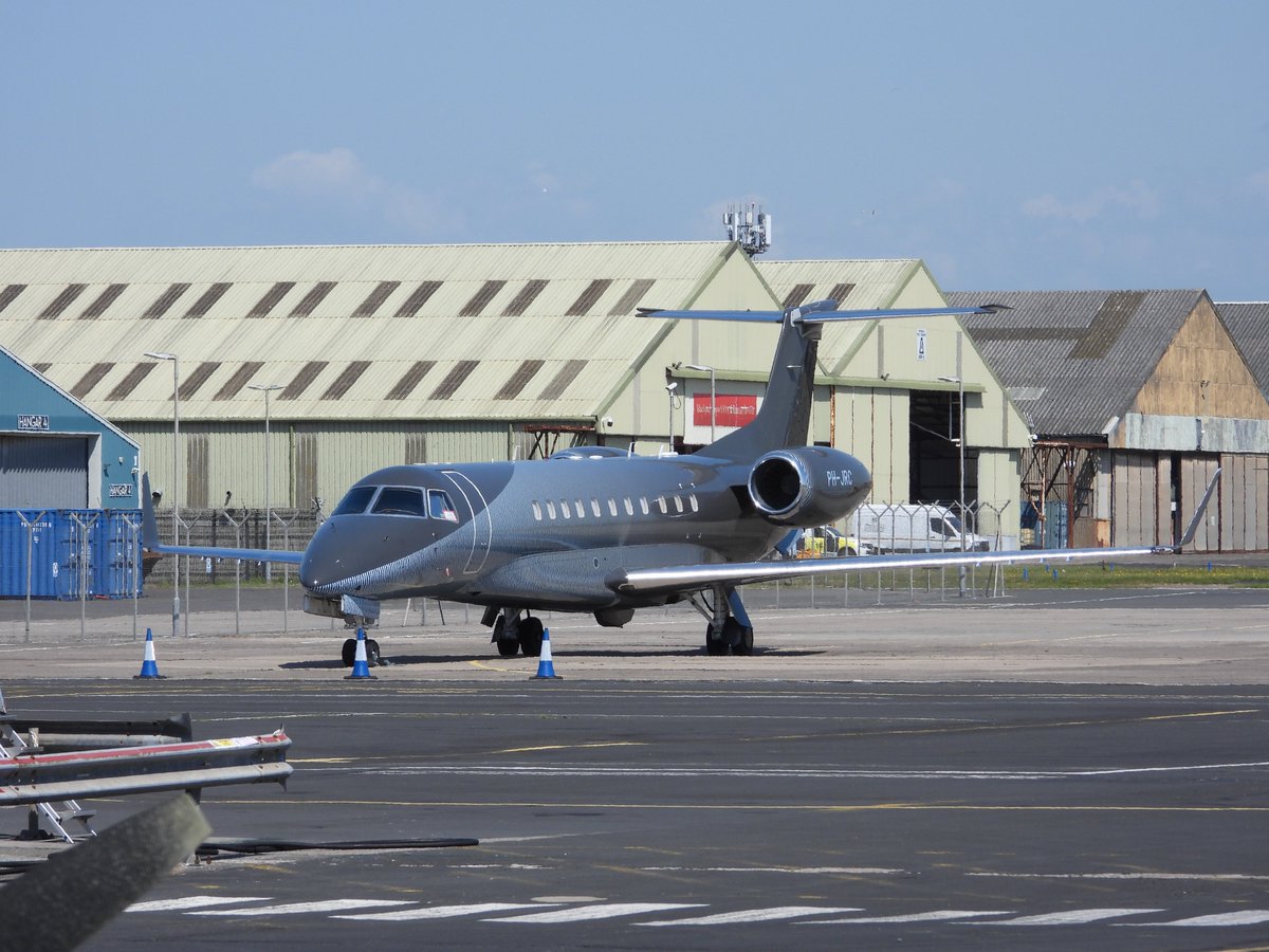 mdb1images's tweet photo. PH-JRC Embraer 135L of Jet Netherlands at Blackpool on 26th May 26. https://t.co/t0PC7IxBUc