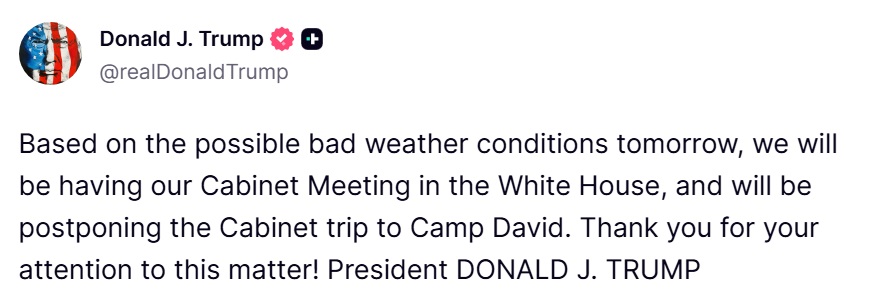 Commentary Donald J. Trump Posts From Truth Social tweet media