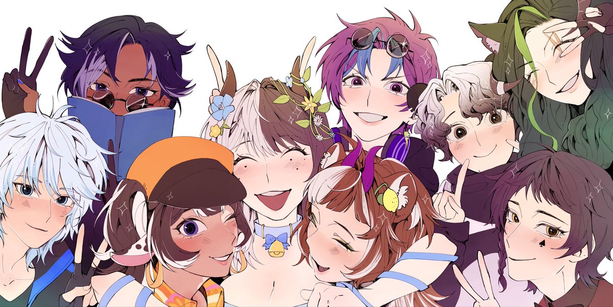 AloraVT's tweet photo. I got some lovely art of me and some of the other admins from smarties, I’ve never felt so accepted in a place and I wanted to show my appreciation! 
I consider them all my lovely friends and got a piece to show my gratitude, smarties is such a beautiful community to be apart of and everyone supports everyone. I couldn’t recommend smarties enough to those who want to learn, branch out and become a better content creator by learning with your fellow creators. Mookei works so hard to make smarties a safe, and genuine place without her I wouldn’t have met such amazing people I now call my friends.

🍓: @SmartiesVT - if you’re a vtuber and want to be apart of a community that hosts classes, movie nights, collabs and more please please please fill out the smarties application! We would love for you to be apart of it✨🩵

#vtuber #aloraillus