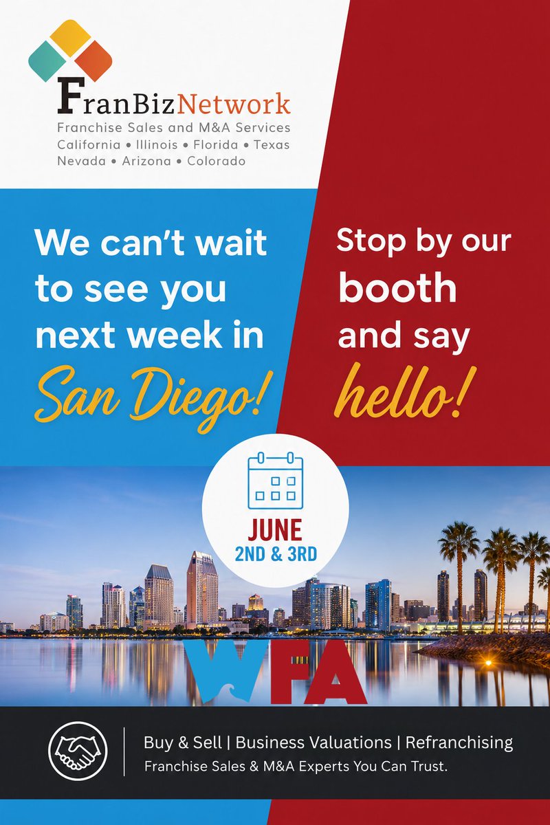 FBN_88's tweet photo. We’re looking forward to seeing you next week in San Diego at WFA! Be sure to stop by our booth and say hello — we’re excited to connect, catch up, and share what’s new.
https://t.co/ZvOxpwHojZ https://t.co/T4TC54OTSA