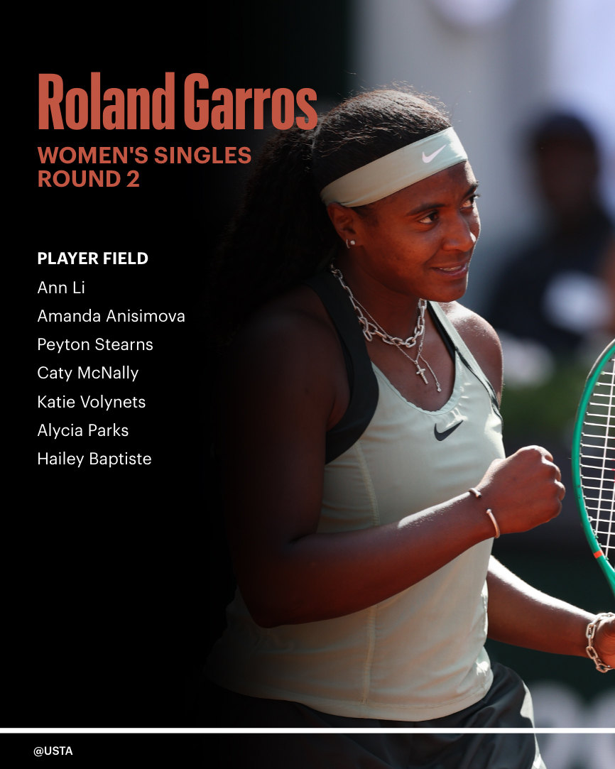 usta's tweet photo. Heading into Round 2️⃣ STACKED! 🇺🇸 https://t.co/imfLnnncNs