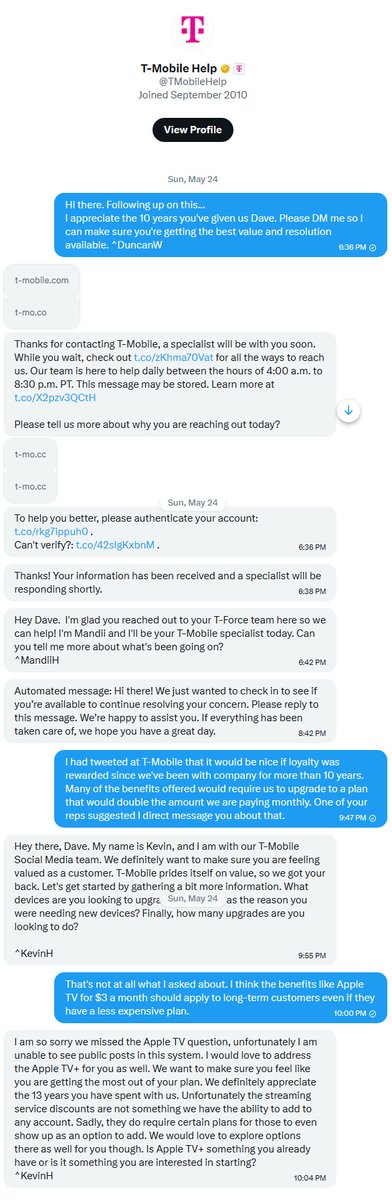 davekoe's tweet photo. @TMobileHelp Why ask me to DM when nothing could be done? Quite a waste of my time. @TMobile https://t.co/bmXnemIEjI