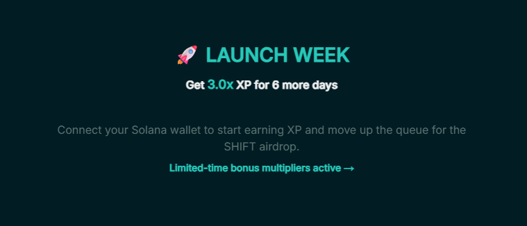 mrkaplan100's tweet photo. $SHIFT Series tokens are officially live on Solana.

Join here → https://t.co/sgd7OnxK8n

Trade leveraged equity exposure directly from your wallet without traditional liquidation mechanics. https://t.co/ONuKZL4RQI