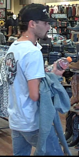 TempleTXPolice's tweet photo. The Temple Police Department is attempting to identify this individual, who was involved in a theft from the 3500 block of S General Bruce Drive on 4/23/26. https://t.co/QNxi9H303l