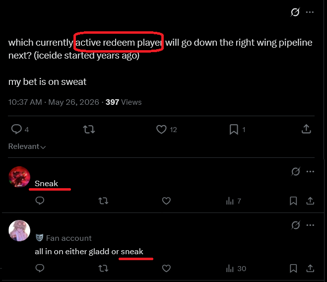 Sneak tweet media