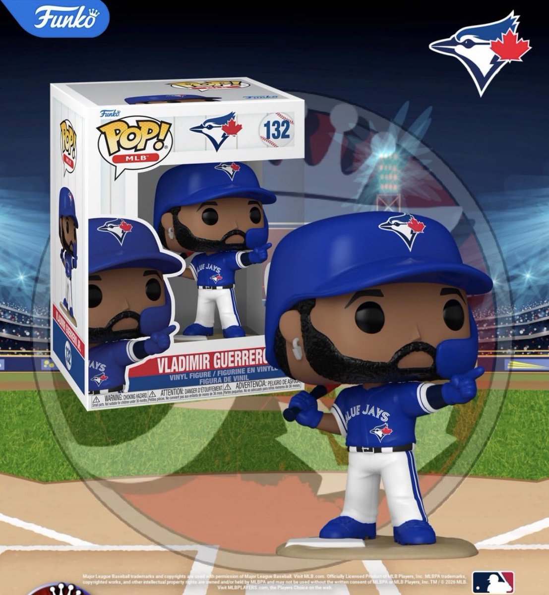 DanReynish's tweet photo. Well this is awesome news!! The great people at @Funko are releasing another Vladimir Guerrero, Jr. @BlueJays Pop! Figure!!! And this one of Vladdy is incredible too!!! Go Jays Go!!! #BlueJays50 https://t.co/doVtl7Qj5l