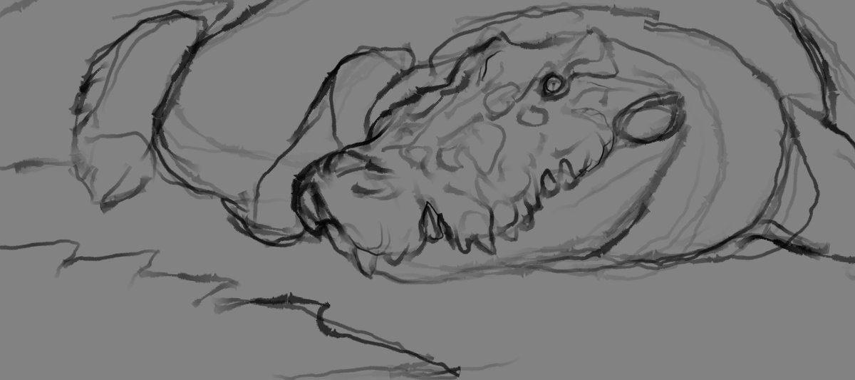 dinodanicus's tweet photo. This is why you should never go with your first #sketch.
#deinosuchus #prehistoric #paleoart #paleontology #illustration #process #not #a #dinosaur #reptile #crocodile https://t.co/uGMhglWRoE