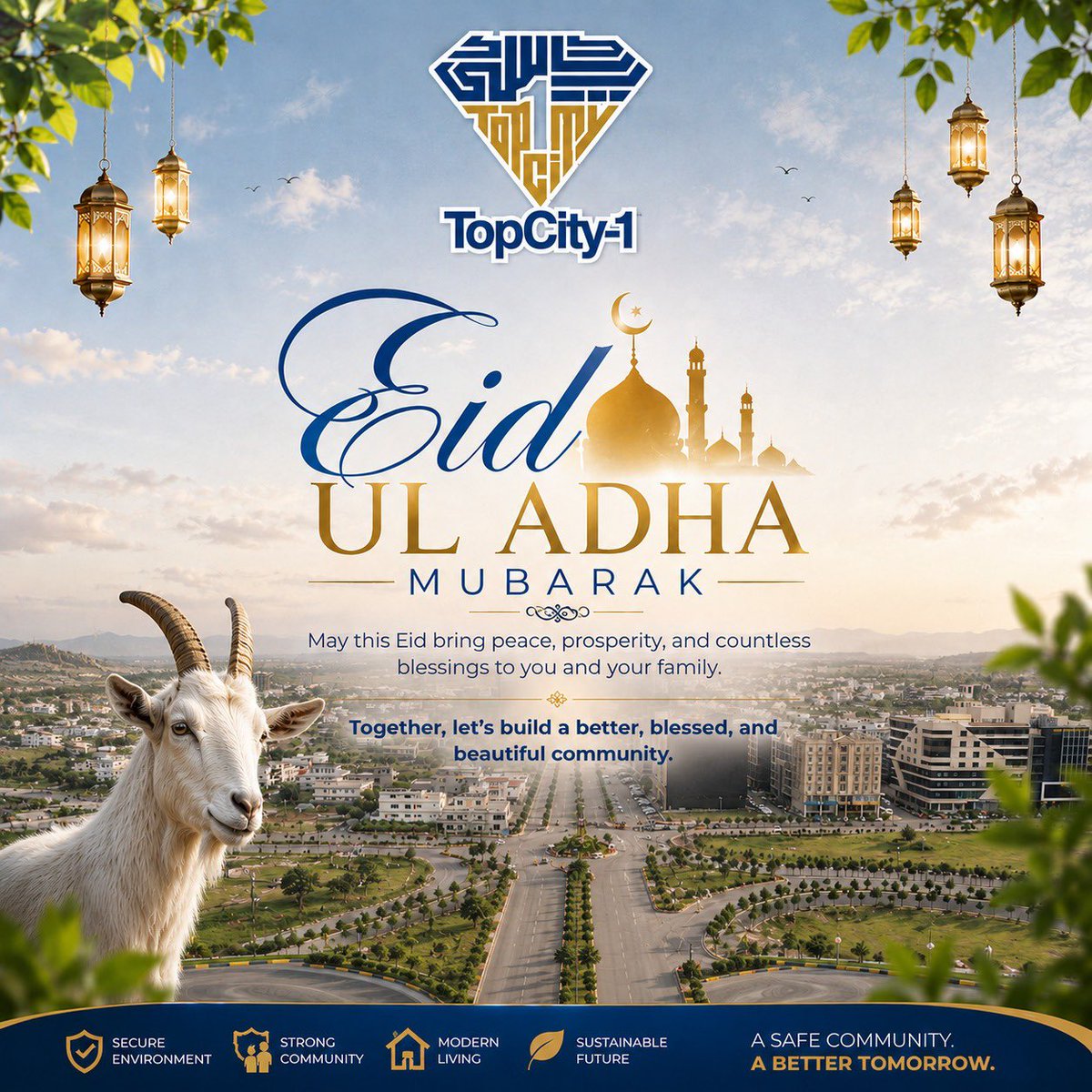 TheTopCity1's tweet photo. May Allah accept our sacrifices in the true spirit of Eid-ul-Adha.
Eid Mubarak! 🙂
#TopCity #TopCity1 #kunwarmoeez #Pakistan #EidulAdha
@KunwarMoeez https://t.co/uTuDK9LmRx