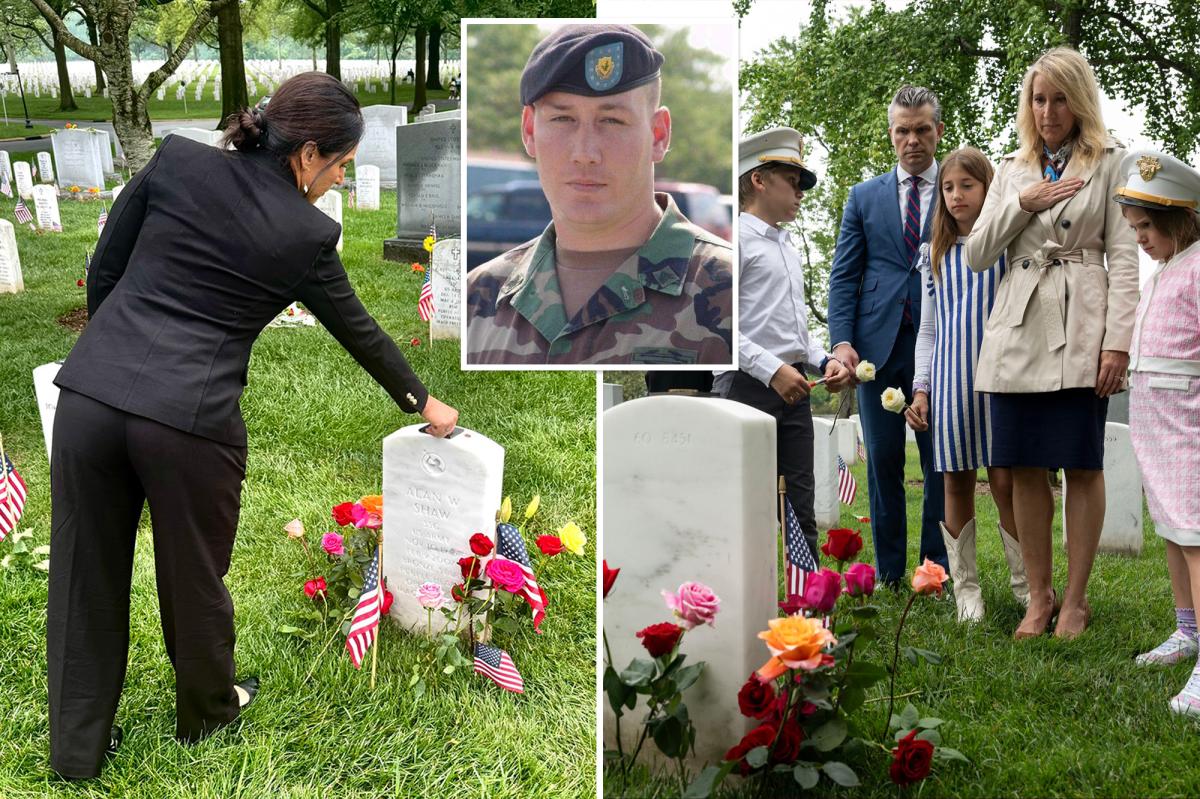 nypost's tweet photo. Hegseth, Gabbard answer Gold Star widow's plea for Memorial Day visits to husband's grave https://t.co/CnrS9XoRx5 https://t.co/nWOZLDxPcG