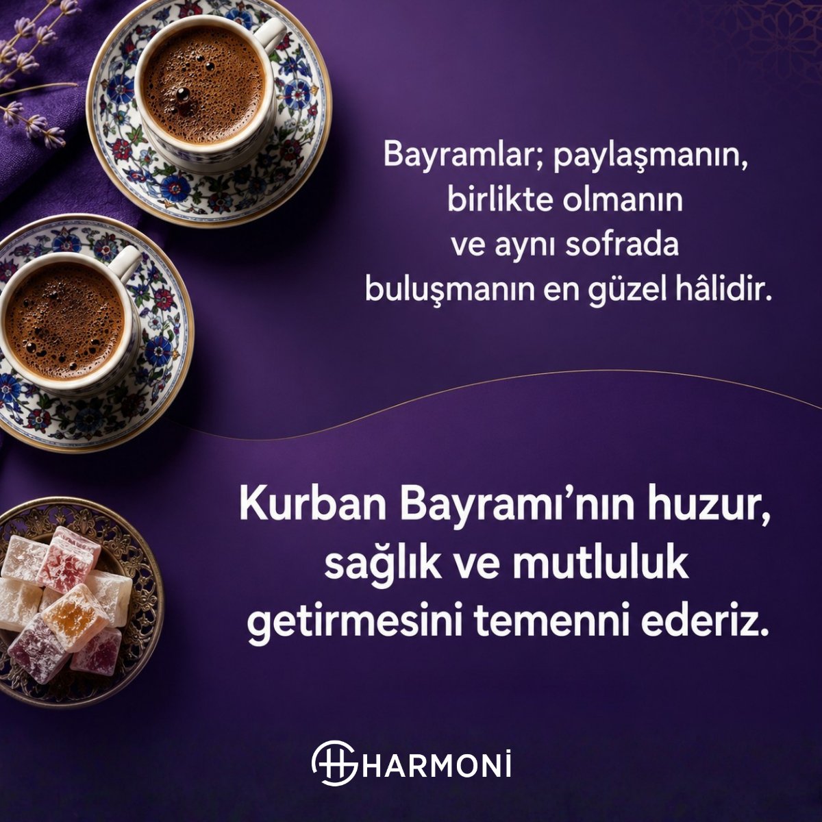 HarmoniGDD's tweet photo. Bayramlar; paylaşmanın birlikte olmanın ve aynı sofrada buluşmanın en güzel halidir.
Kurban Bayramı'nın huzur, sağlık ve mutluluk getirmesini temenni ederiz.
.
.
#harmonigd #gayrimenkul #değerleme #finans #kurbanbayramı https://t.co/GiIZOCz2hb