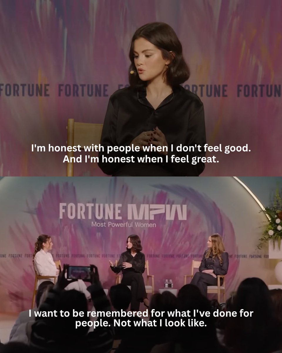 Innermountainfd's tweet photo. The 10 lines from her speech that hit hardest (swipe)  

✨ Save this for the next time joy feels scary 💌 DM this to a friend who needs this  

🎥 Want more like this? Tap the link in our bio for a free Inner Mountain video

#selenagomez #mentalhealth #quotes #inspirational https://t.co/7mNyr75yiO