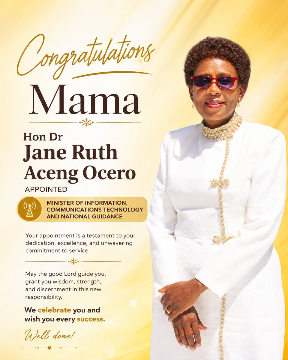 Hon Dr Jane Ruth Aceng Ocero Finest, Lira City tweet media