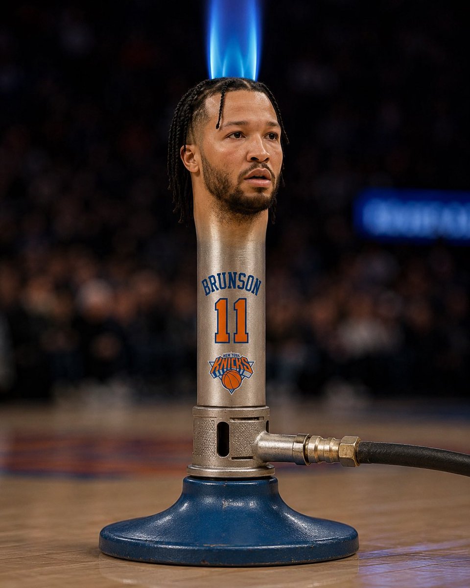 StrawtherCrunch's tweet photo. The brunson burner. https://t.co/k62y7CmBg7