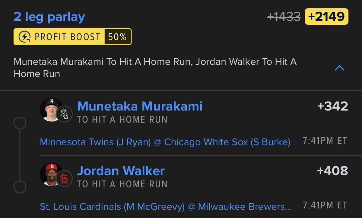 PRPlays_'s tweet photo. ITS DINGER TUESDAY ⚾️

DROPPING TWO DINGER DUO PARLAYS TO GET US PAID ! 🧘‍♂️ https://t.co/i30DLnRzGG