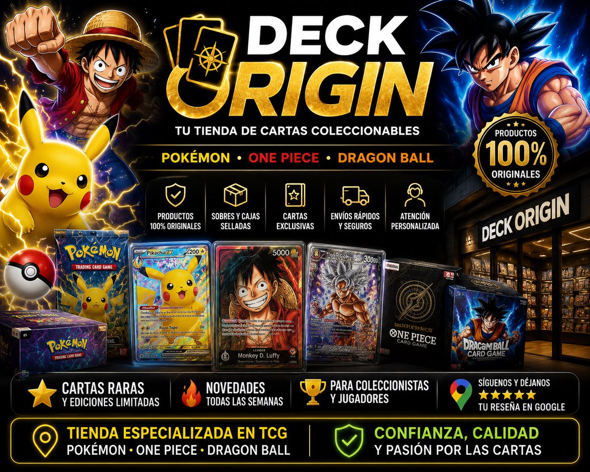 DeckOrigin's tweet photo. Deckorigin tu tienda tcg 🔥🔥🔥
https://t.co/iO4rAcZwGS https://t.co/PdwAL3yPRh
