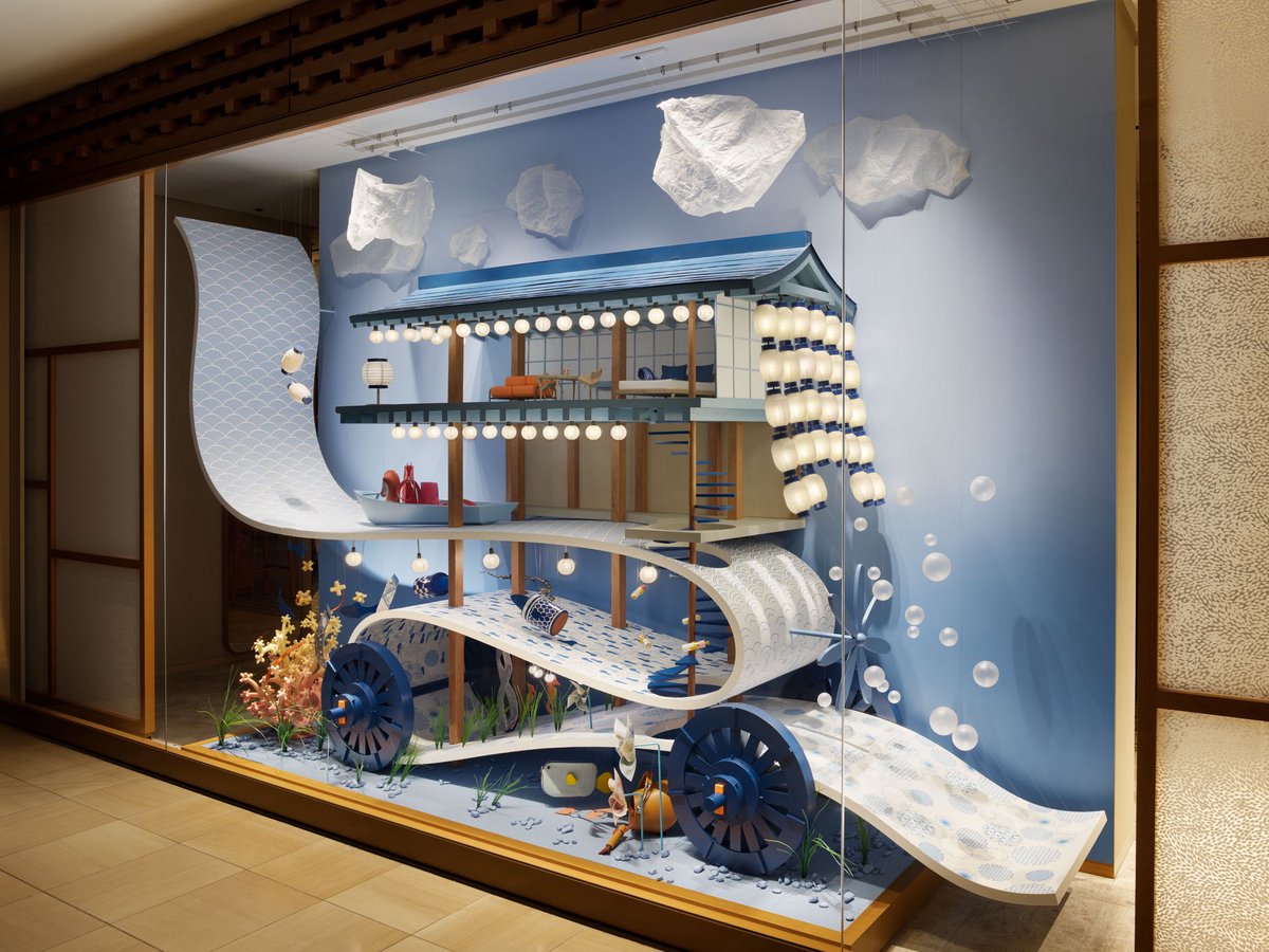 ryumitarai's tweet photo. House for Kyoto
HERMES window in Kyoto Takashimaya
Design by Ryu Mitarai

© Nacása &amp; Partners Inc. / Courtesy of Hermès Japon https://t.co/b05vlLeyTP