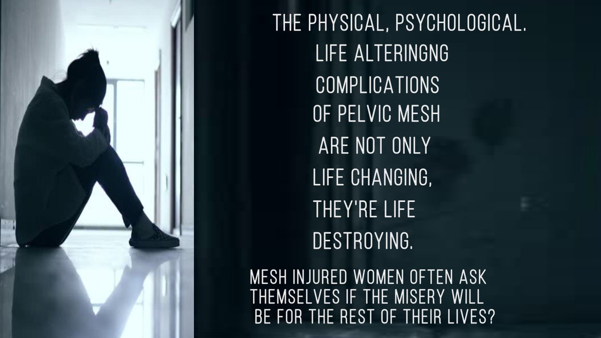 JanUrban12's tweet photo. Few women ever fully recover from the damage. They struggle to survive the long term physical, psychological, medical, financial damage and losses from being injured by a mesh implant and what $'s if any are awarded is a paltry amount. https://t.co/YMv8aPN0pf