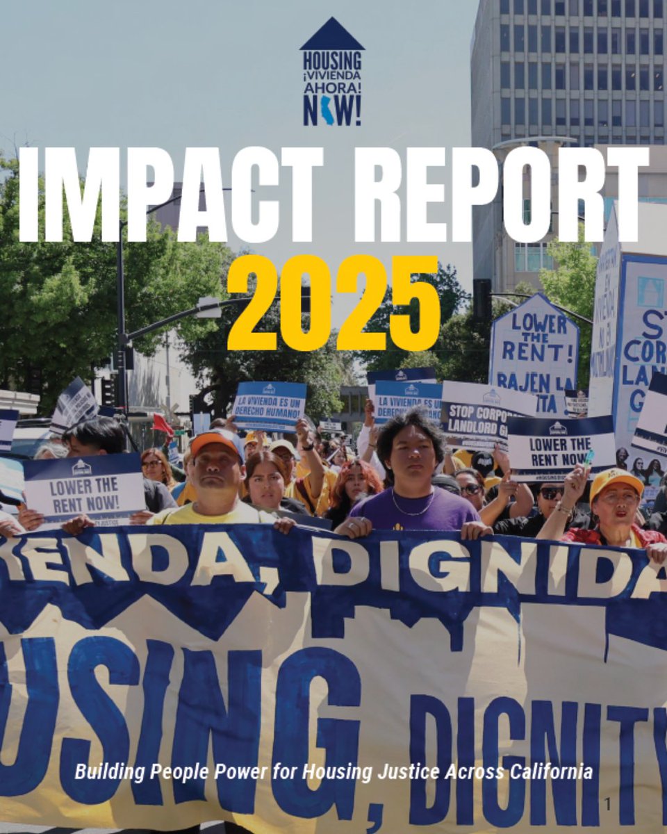 HousingNowCA's tweet photo. As we reflect on the past year, we are reminded that the strength of our movement lies not only in policy victories, but in the relationships, leadership, and collective power we continue to build together. This report captures a year of organizing, resilience, and strategic growth made possible by all of you. 2025 was a year that required both adaptability and care. Full report: https://t.co/0AcoGerx7n