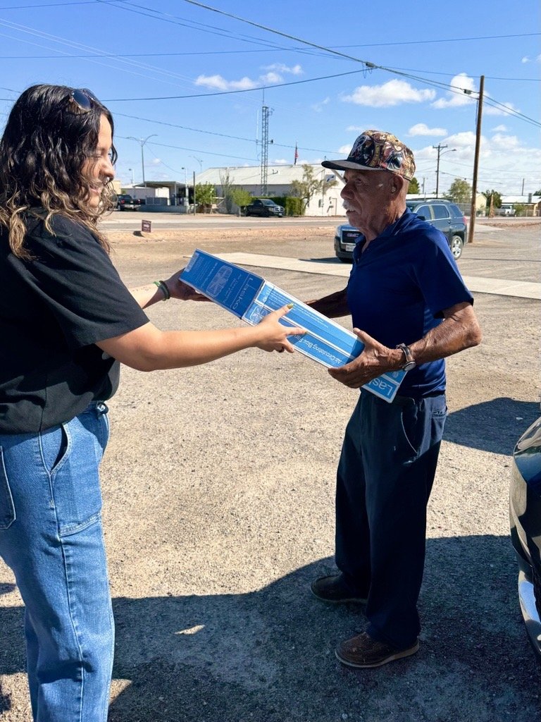 CesarJBlanco's tweet photo. Extreme heat can be incredibly dangerous for seniors, especially in rural communities where access to resources can be more limited.

This afternoon, our office kicked off our 6th Annual “Beat the Heat” box fan giveaway in Fort Hancock, helping local seniors stay safe and cool during the summer months.

A big shout out to our partners at Project Vida and El Paso Electric for helping make this annual effort possible and for continuing to support our community year after year. #txlege @PVidaElPaso @ElPasoElectric