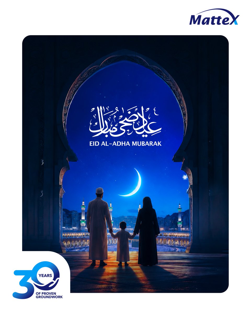 Mattex_Group's tweet photo. عيد اضحى مبارك 🕋
نتقدم لكم بأطيب التهاني والتبريكات بمناسبة عيد الأضحى المبارك، سائلين المولى أن يعيده علينا وعليكم بالخير واليمن والبركات. كل عام وأنتم بخير.🕋 https://t.co/MHtW2aK2yo
