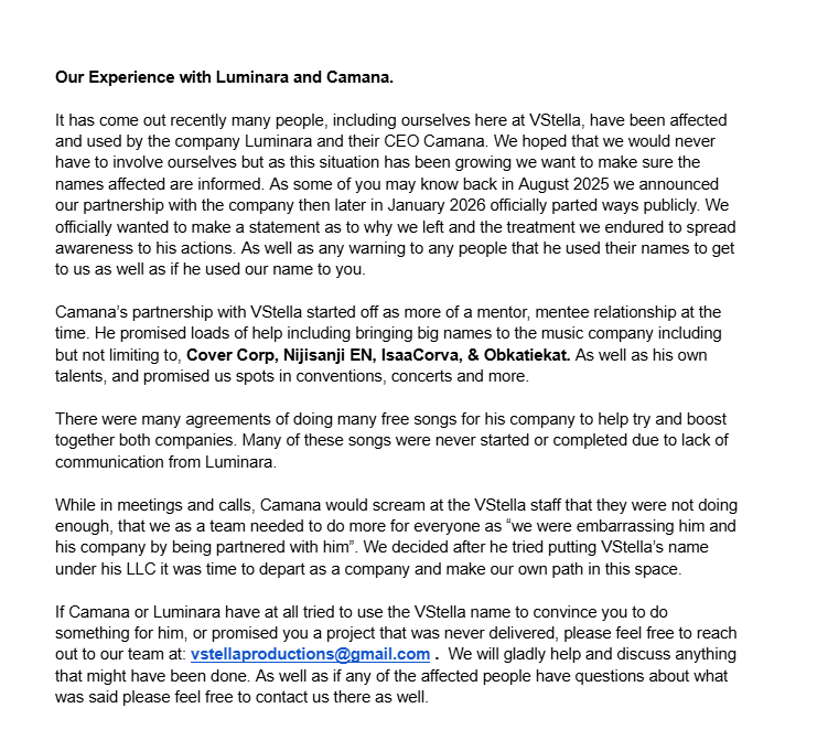 VStellaOfficial's tweet photo. 【Our Experience with Luminara】 https://t.co/PqnHRygWQK