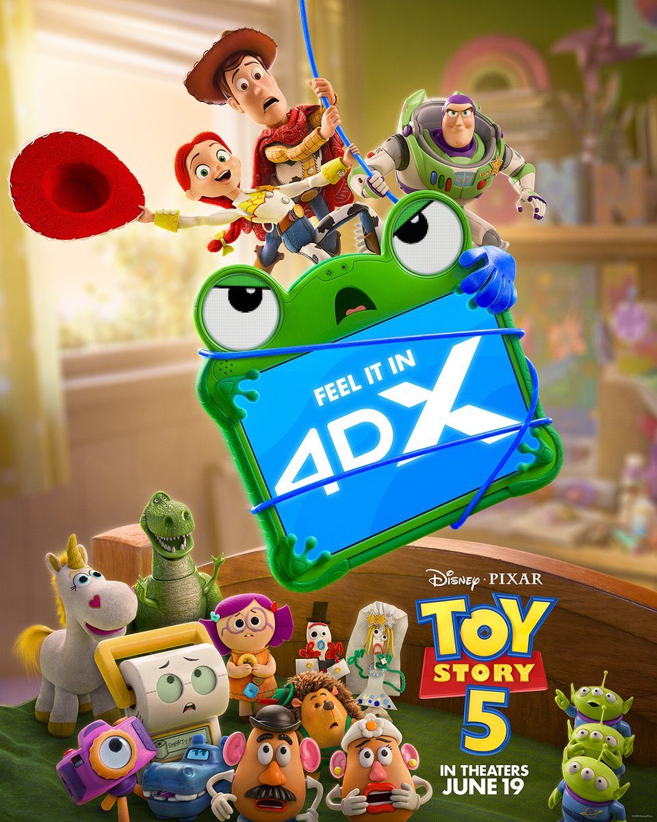 Cine_GeekPop's tweet photo. Nuevos posters de TOY STORY 5 

Llega el 19 de junio a cines. https://t.co/zFC1ytx5O3